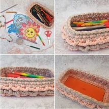  Téglalap 10 x 21 cm-es horgolható faalap