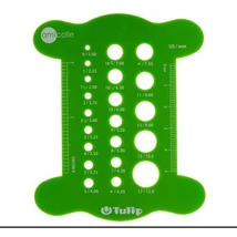 Tulip kötőtű méretező zöld színű