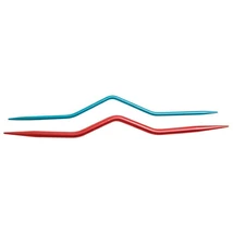 Knitpro csavarótű (piros-kék) 45501