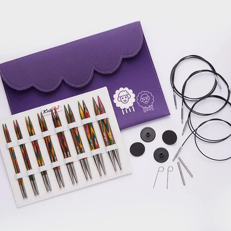 * Knitpro Symfonie Wood Deluxe - cserélhető normál tűvéges szett