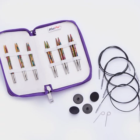 * Knitpro Symfonie Wood Deluxe - cserélhető rövid tűvéges szett